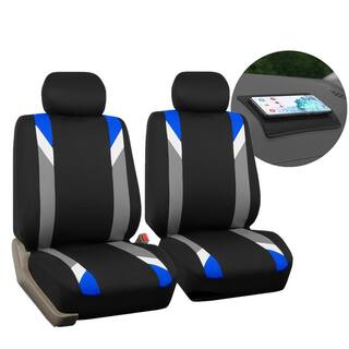 FH Group Premium Modernistic 47 in. x 23 in. x 1 in. Seat Covers - Front DMFB033102BLUE