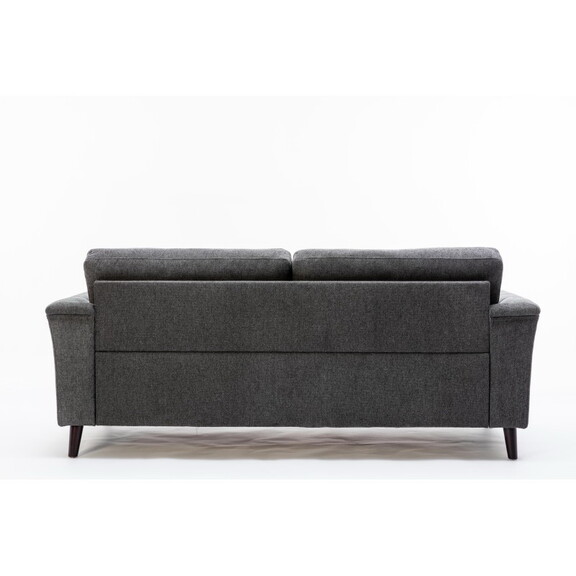 Stanton Dark Gray Linen Sofa Loveseat Chair Living...