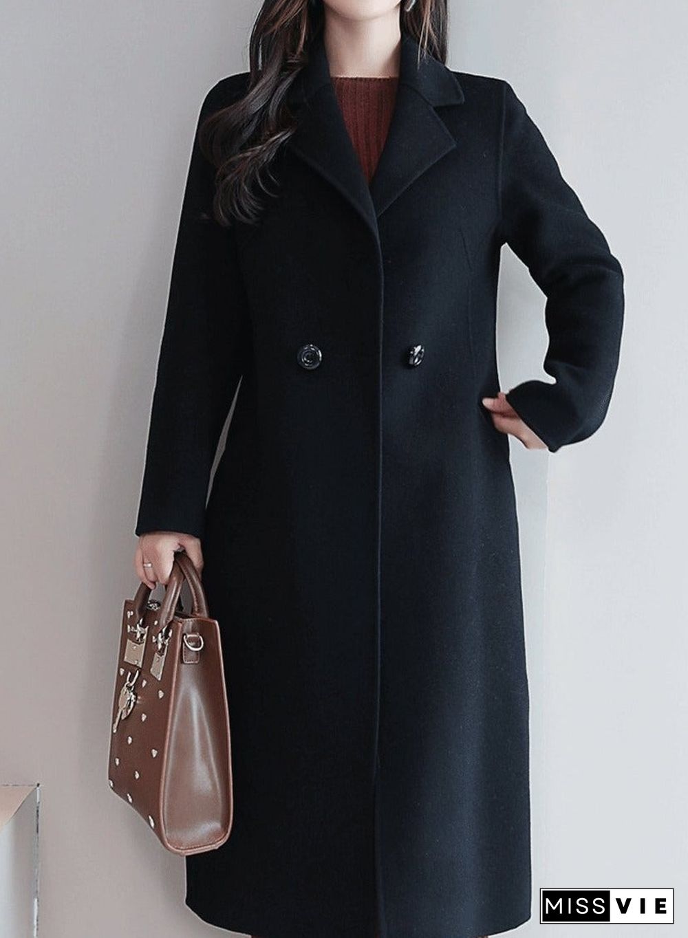 Women's Autumn And Winter New Woolen Coat