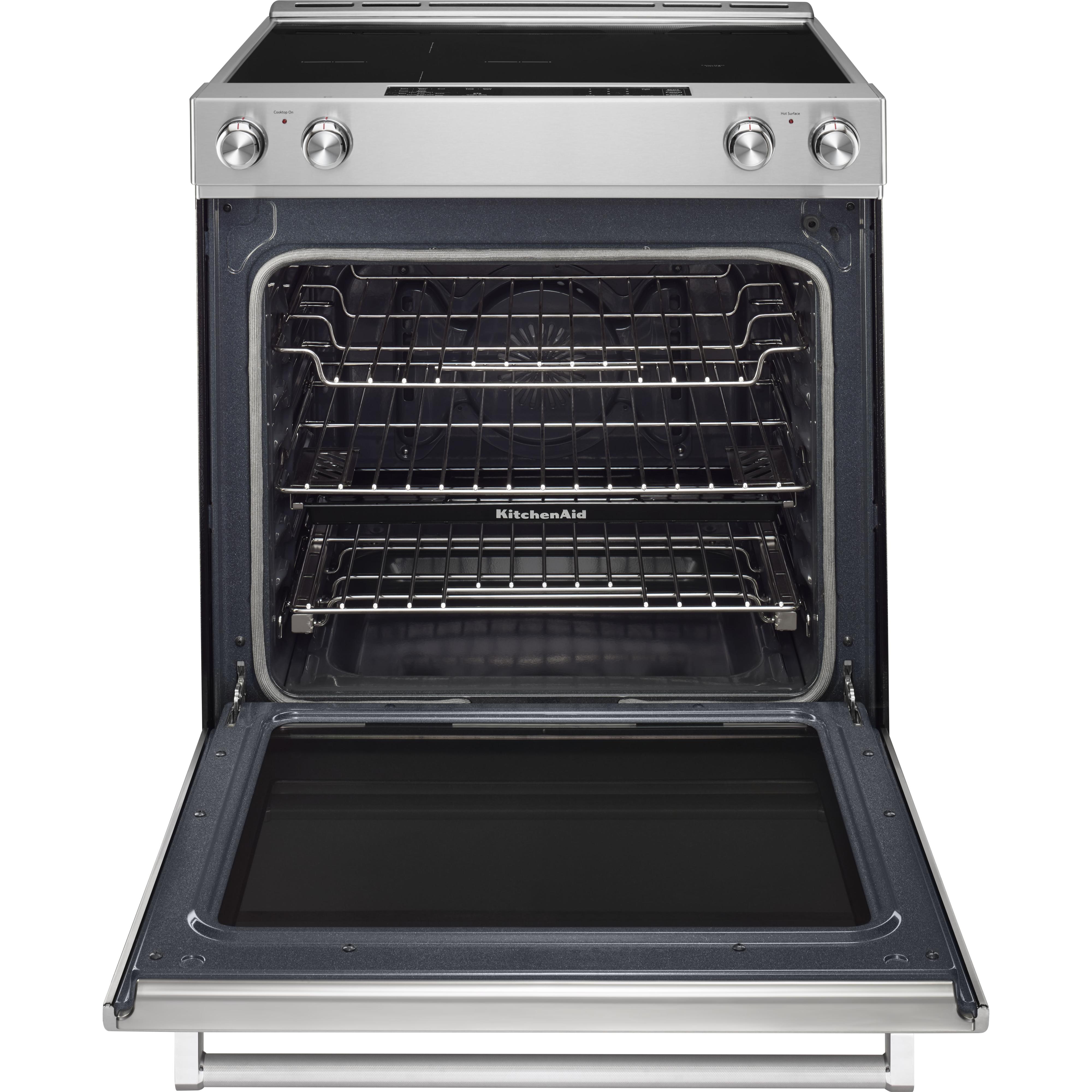 KitchenAid 30-inch Slide-In Electric Range YKSEB900ESS