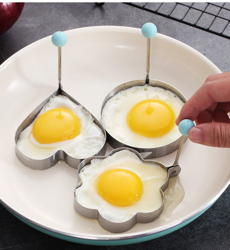 4 Pcs/Set Cute Egg Cooker Tools With Plastic  Brush