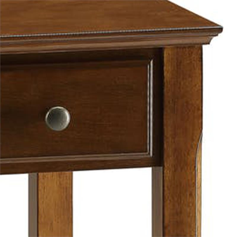 Smart Looking Side Table  Walnut Brown   Transitional   Side Tables And End Tables   by Homesquare  Houzz