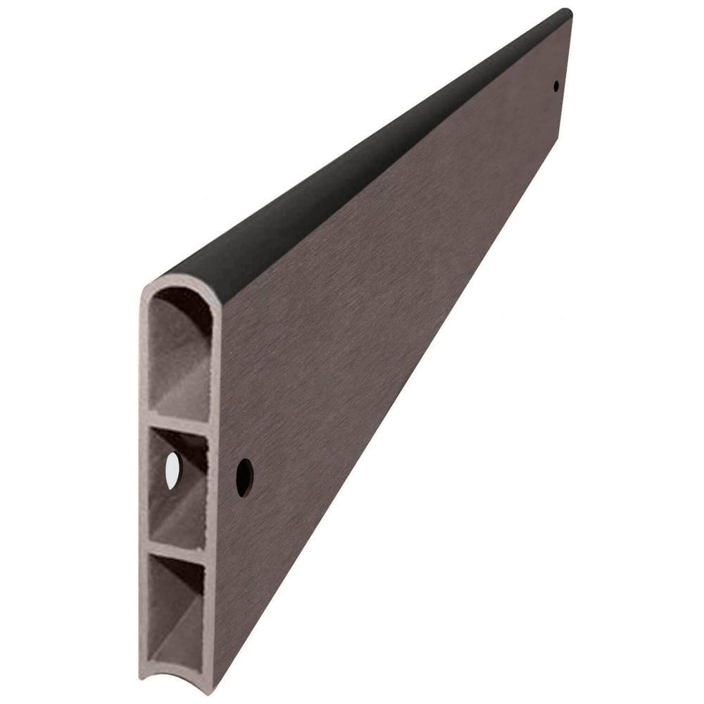 Frame It All 4 ft. x 4 ft. x 16.5 in. 1 in. Profile Weathered Wood Composite Tool-Free Raised Garden Bed 300003425