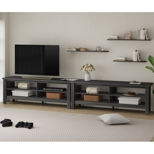 70 Inch TV Stand for 75'' TV， Classic Entertainment Center TV Console