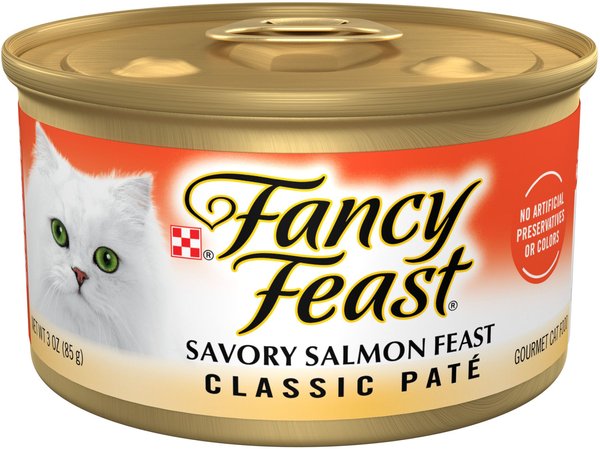 Fancy Feast Classic Savory Salmon Feast Canned Cat Food