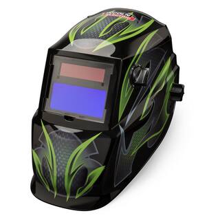 Lincoln Electric Galaxis Auto-Darkening Variable Shade 9-13 Welding Helmet Kit with Premium Welding Gloves K5250-2