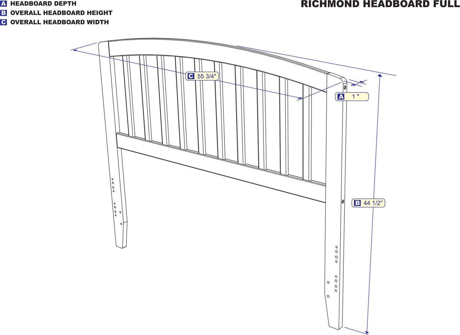 Richmond Headboard in Multiple Colors and Sizes