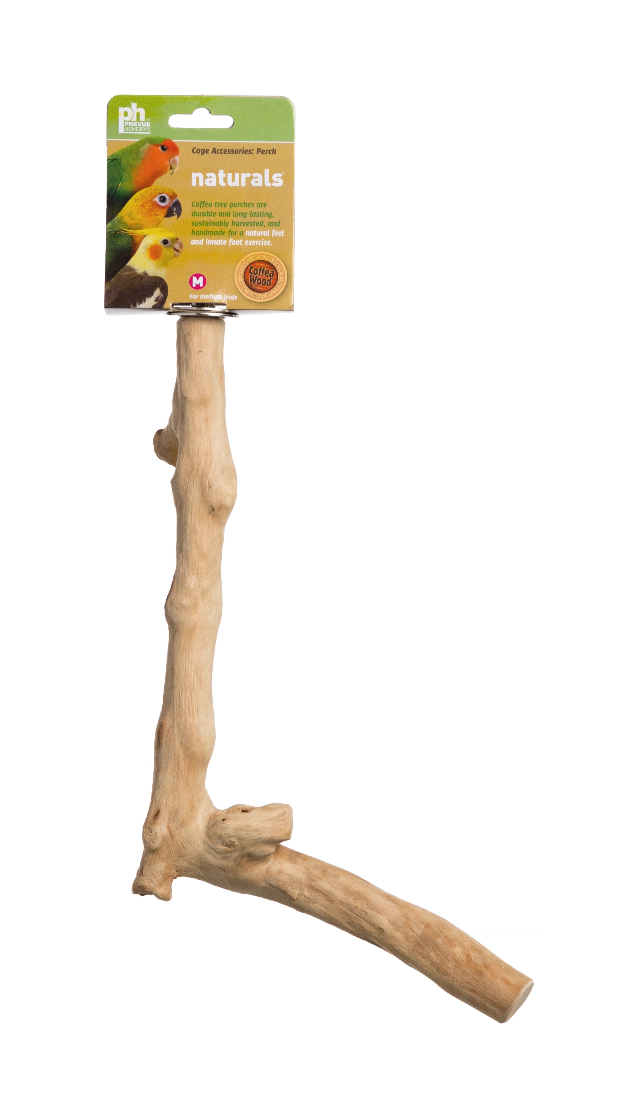 Prevue Pet Products 12 inch Y-Branch Coffea Wood Bird Perch 1051