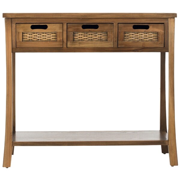 SAFAVIEH Autumn Brown 3-drawer Console Table - 34