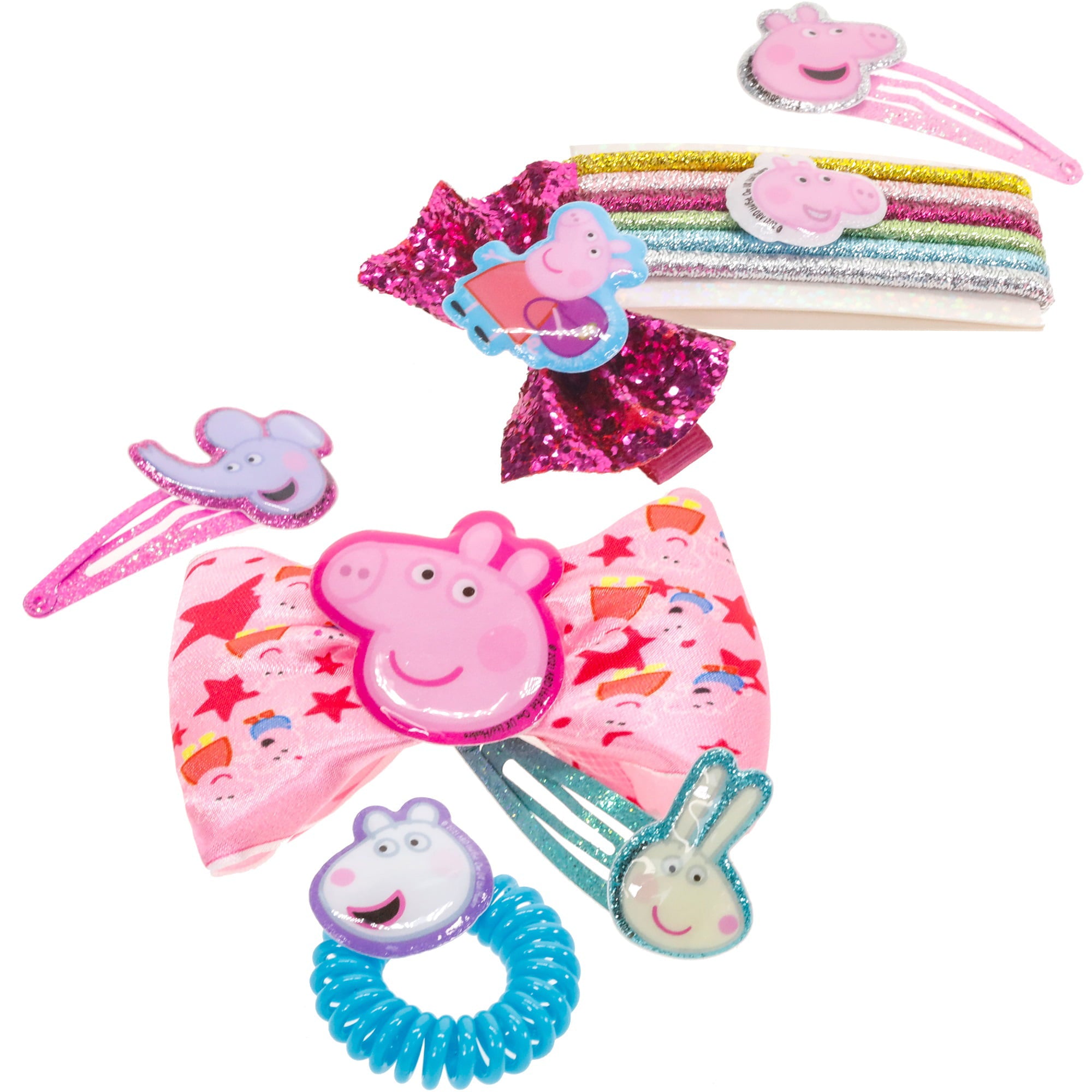 Peppa Pig - Townley Girl Backpack Cosmetic Makeup Hair Accessories Set Girls， Ages 3+