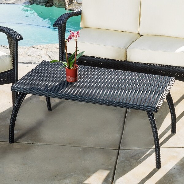 Honolulu Outdoor 4piece Cushioned Wicker Seating Set by Christopher Knight Home