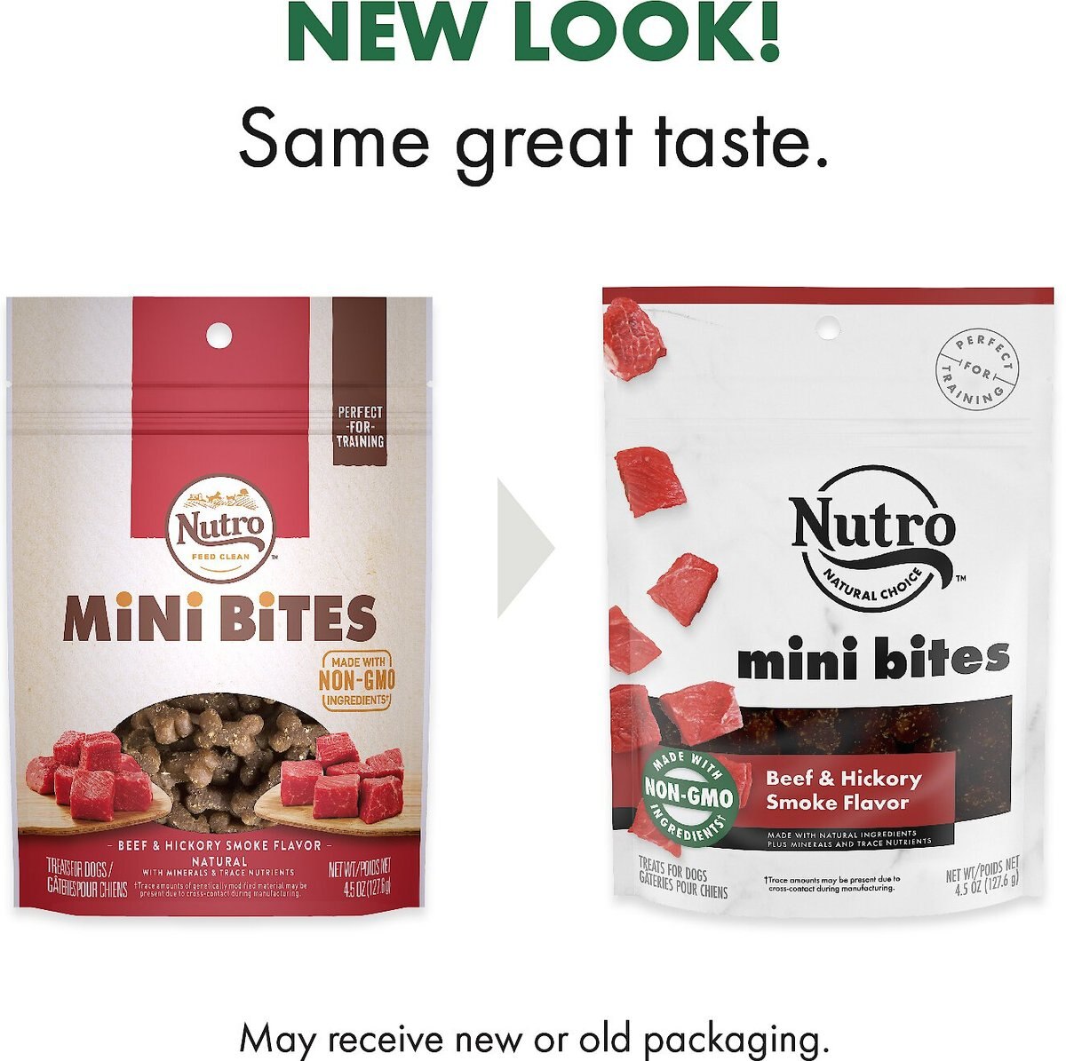 Nutro Mini Bites Beef and Hickory Smoke Flavor Dog Treats