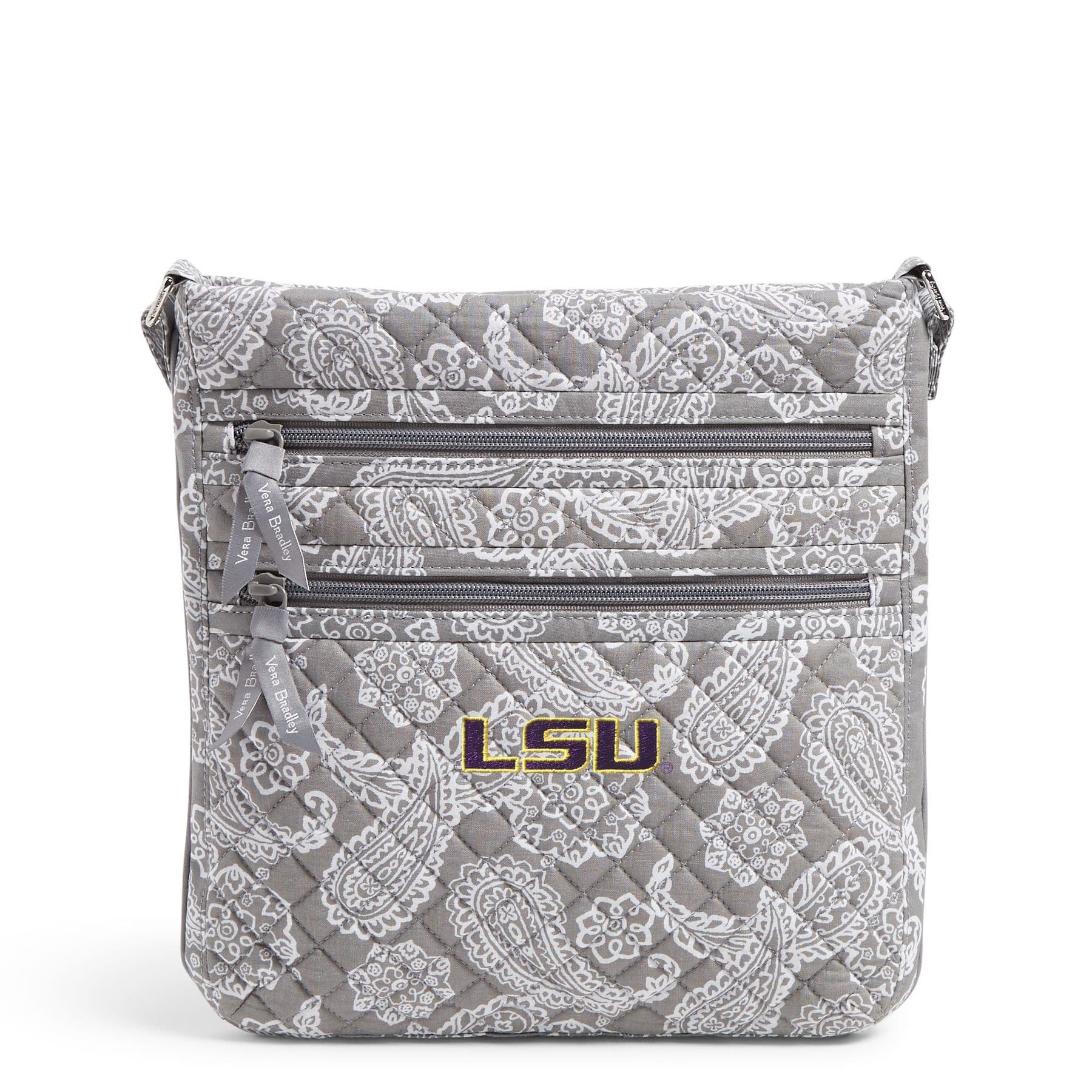 Collegiate Triple Zip Hipster Crossbody Bag