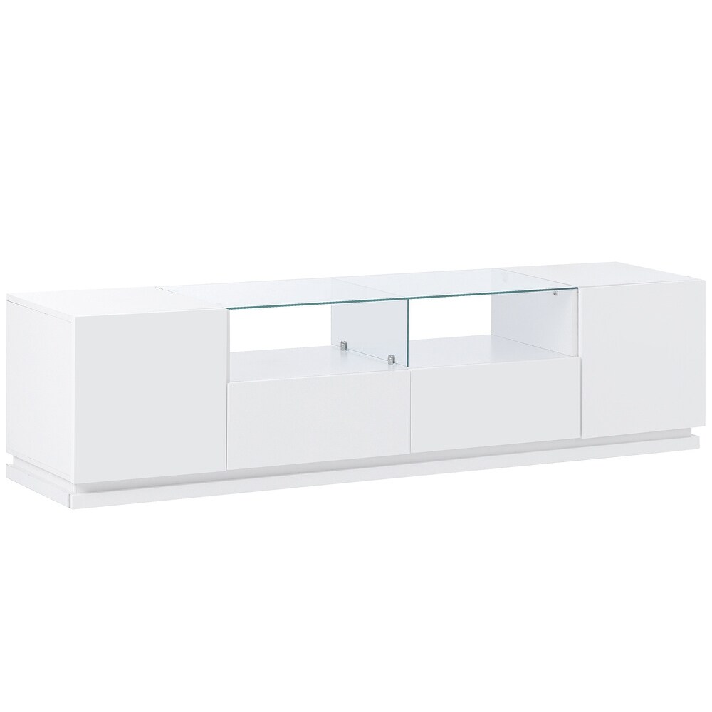 High Gloss TV Stand Cabinet for TVs Up to 70\