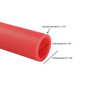 Apollo 12 in. x 300 ft. Red PEX-A Expansion Pipe in Solid EPPR30012S