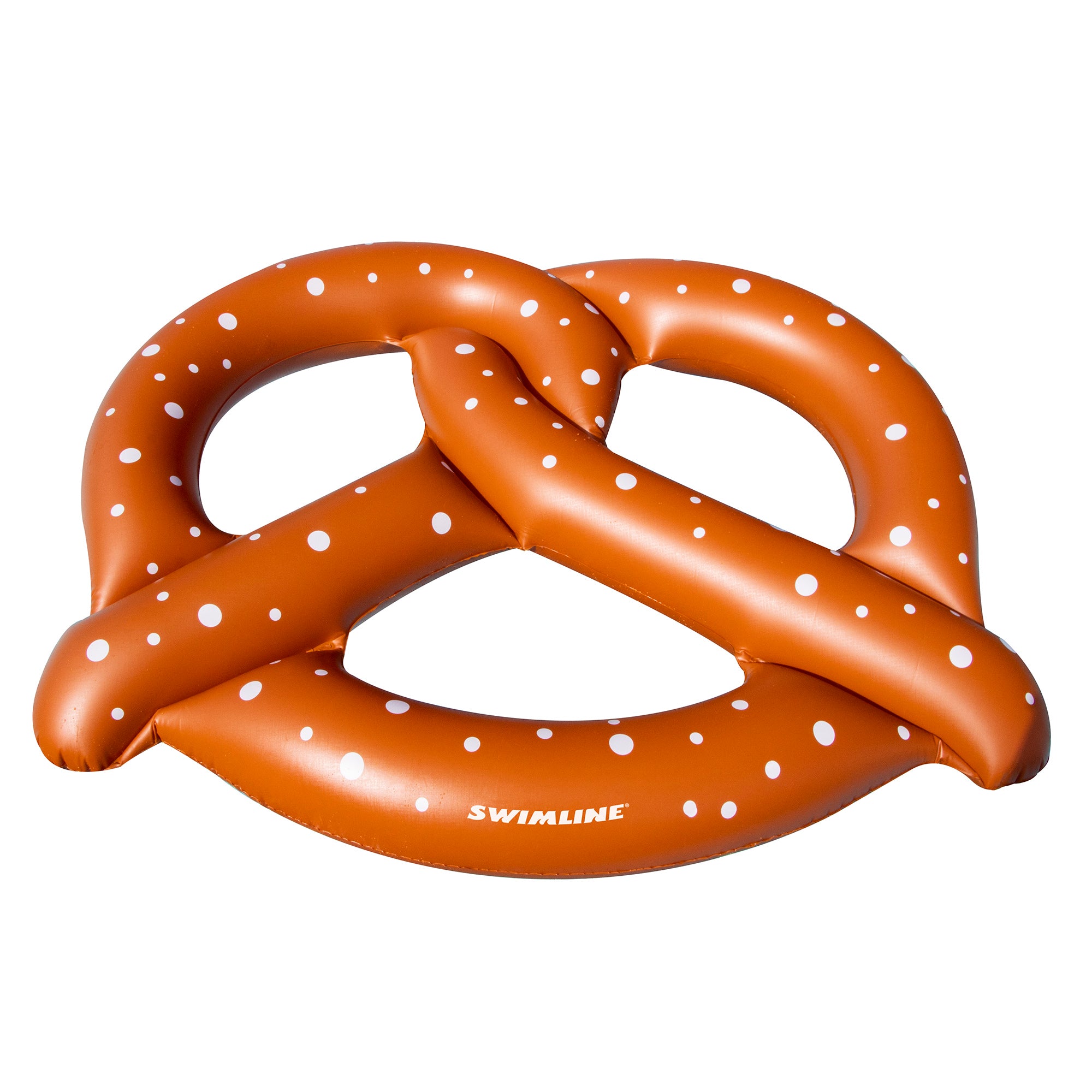 Swimline 60" Inflatable Giant Pretzel 3-Person Swimming Pool Float - Brown/White