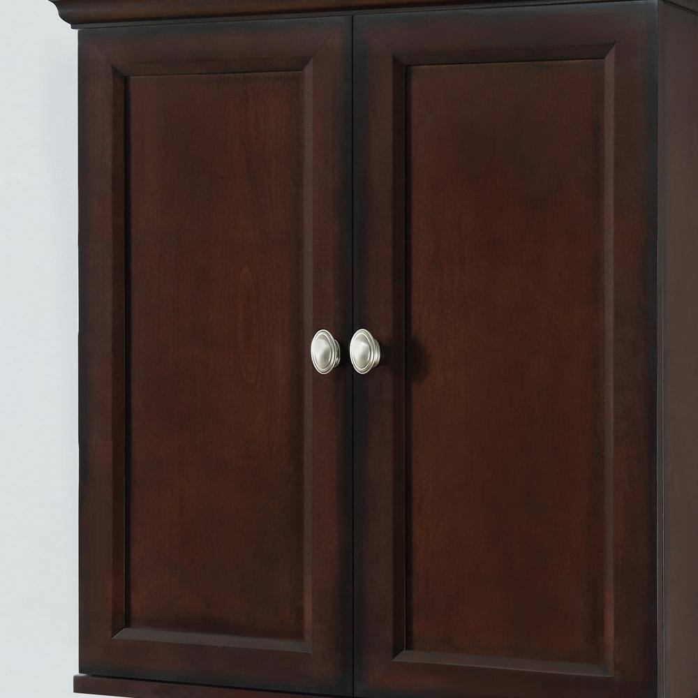 Home Decorators Collection Teagen 25 in. W Wall Cabinet in Dark Espresso Teagen WC-EB