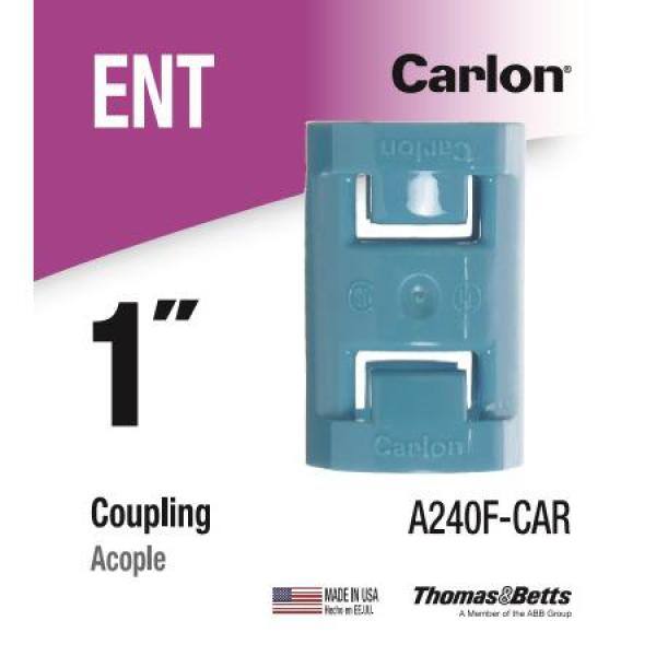 Carlon 1 in. ENT 1-Piece Standard Coupling A240F-CAR