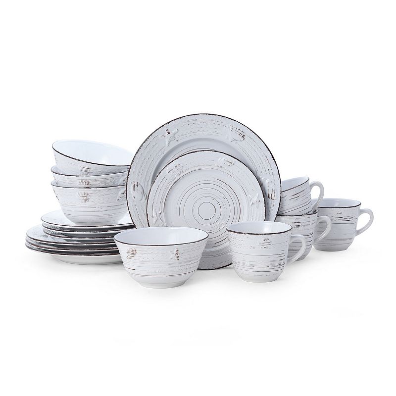 Pfaltzgraff Trellis Coastal White 16-pc. Dinnerware Set