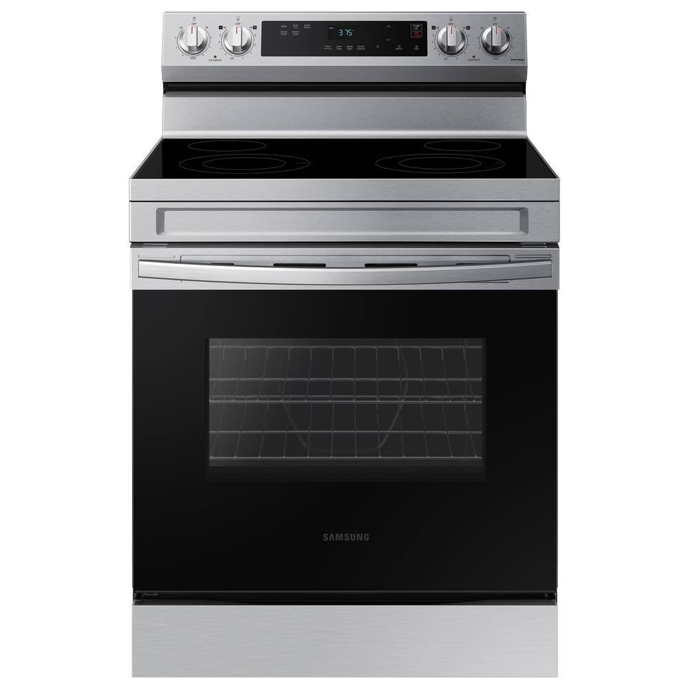  6.3 cu. ft. Smart Freestanding Electric Range with Steam Clean in Stainless Steel NE63A6111SS