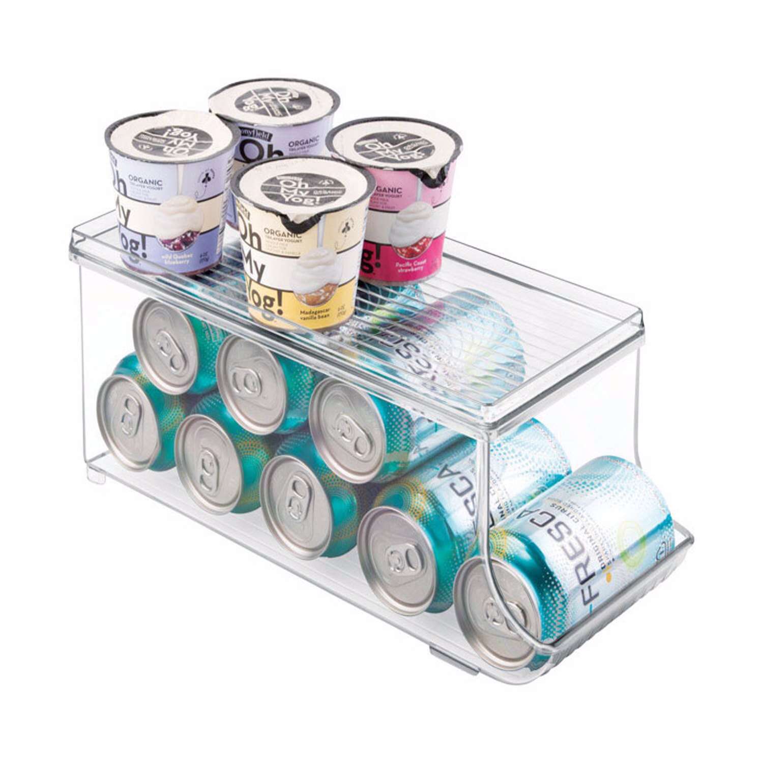 iDesign 5-3/4 in. H X 13-3/4 in. W X 5-3/4 in. L Clear Soda Can Organizer