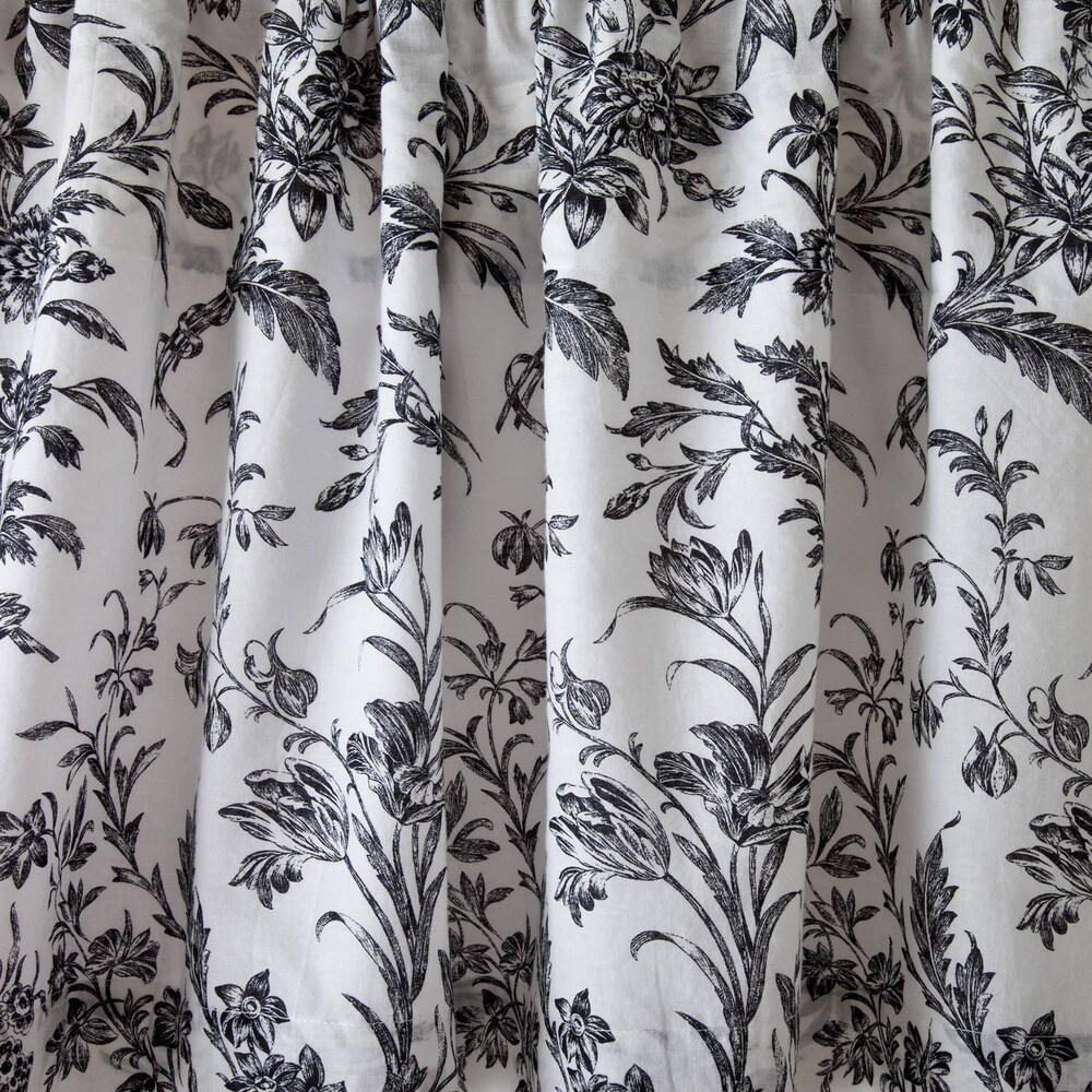 Laura Ashley Amberley Black Cotton Valance