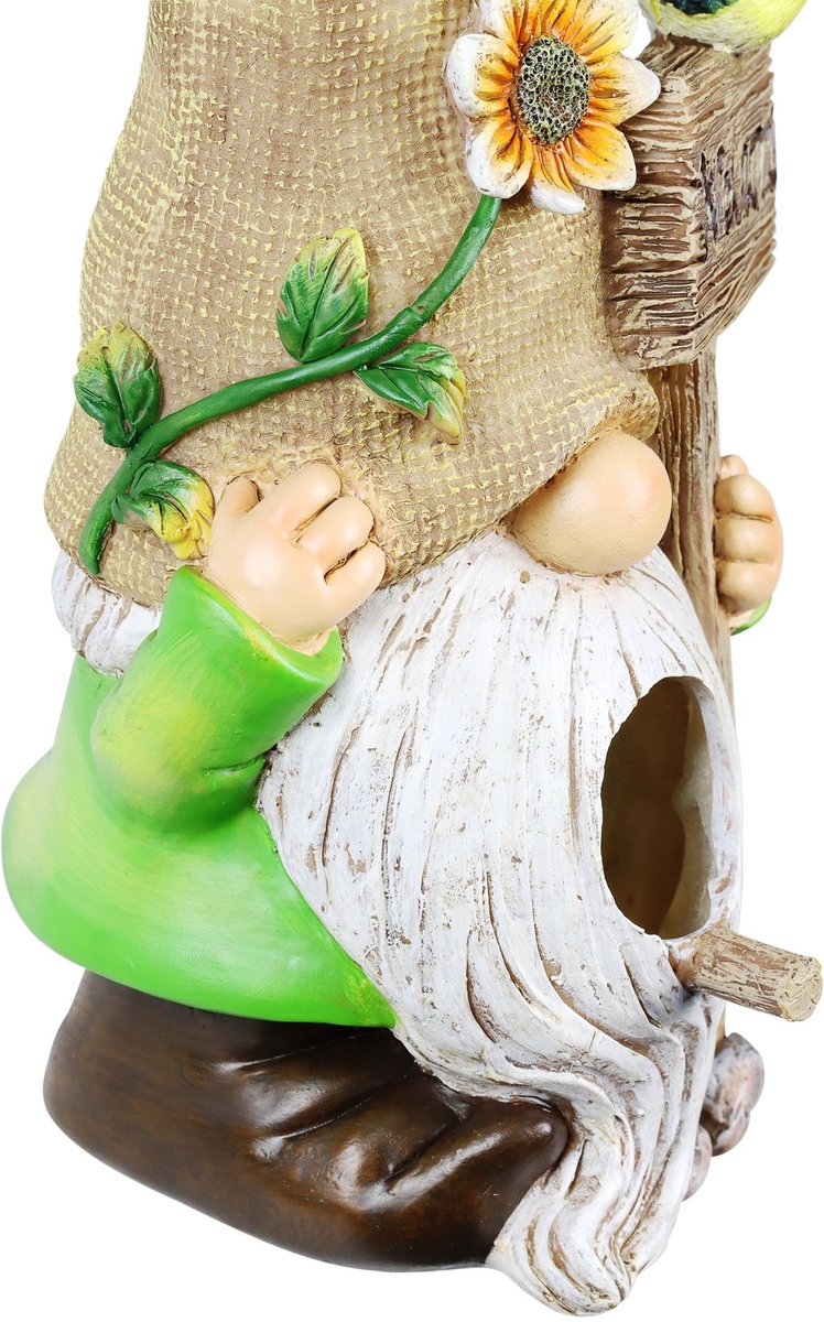 Exhart Welcome Gnome Hanging Bird House