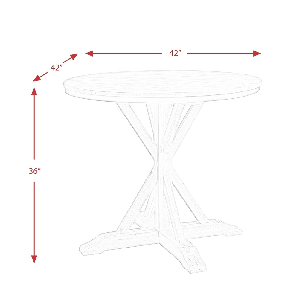 The Gray Barn Whistle Stop Round Counter height Dining Table   N/A