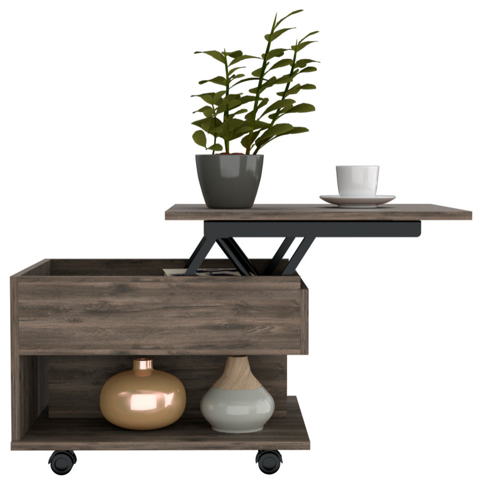 Portland Top Coffee Liftable Table   Transitional   Coffee Tables   by FM FURNITURE LLC  Houzz