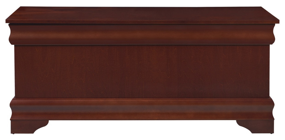 Cedar Chest With Flip Open Storage  Warm Brown   Traditional   Accent Chests And Cabinets   by 1PerfectChoice  Houzz