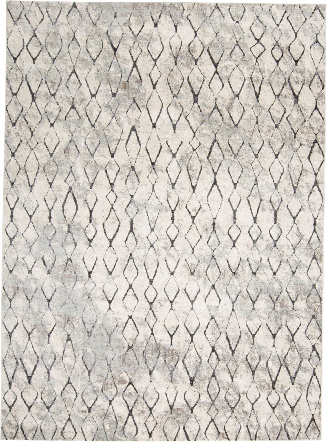 Kiba Ivory and Gray Rug by BD Fine