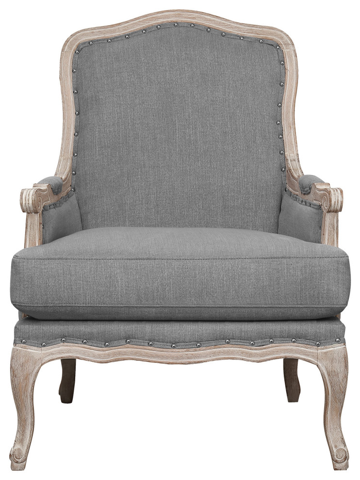 Regal Accent Chair  Light Blue   French Country   Armchairs And Accent Chairs   by Picket House  Houzz