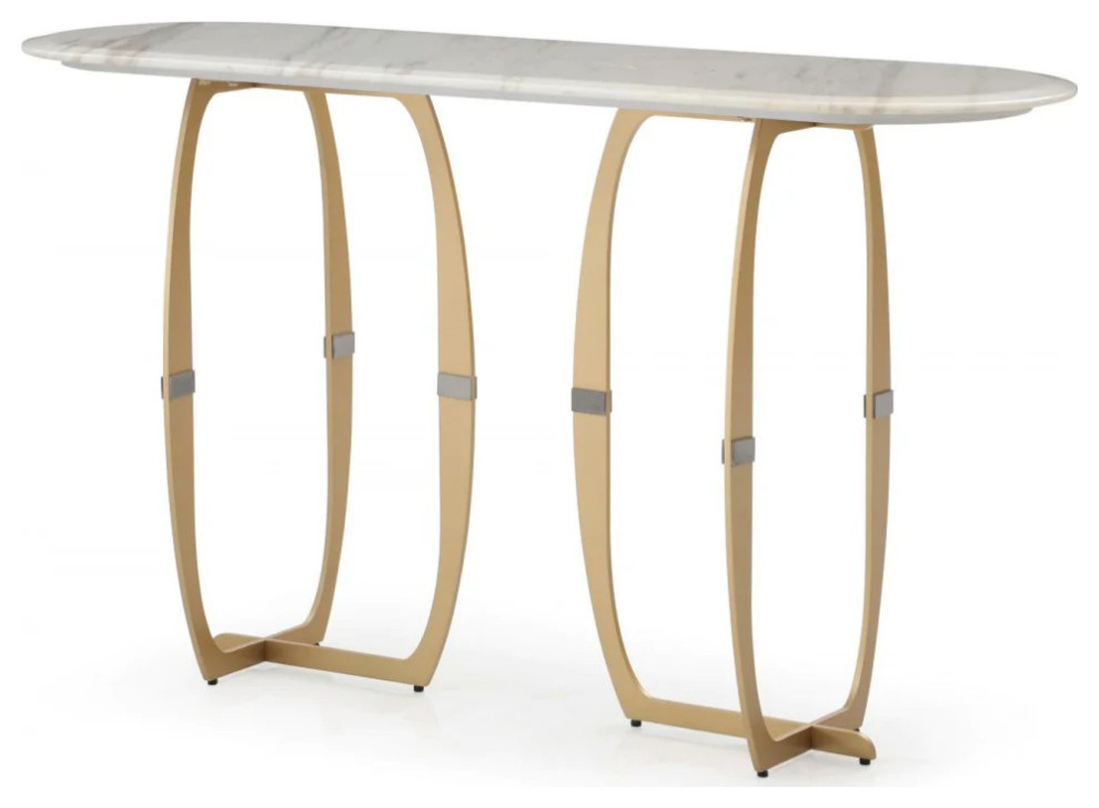 Channa Modern Marble Console Table   Contemporary   Console Tables   by V.S.D Furniture  Houzz