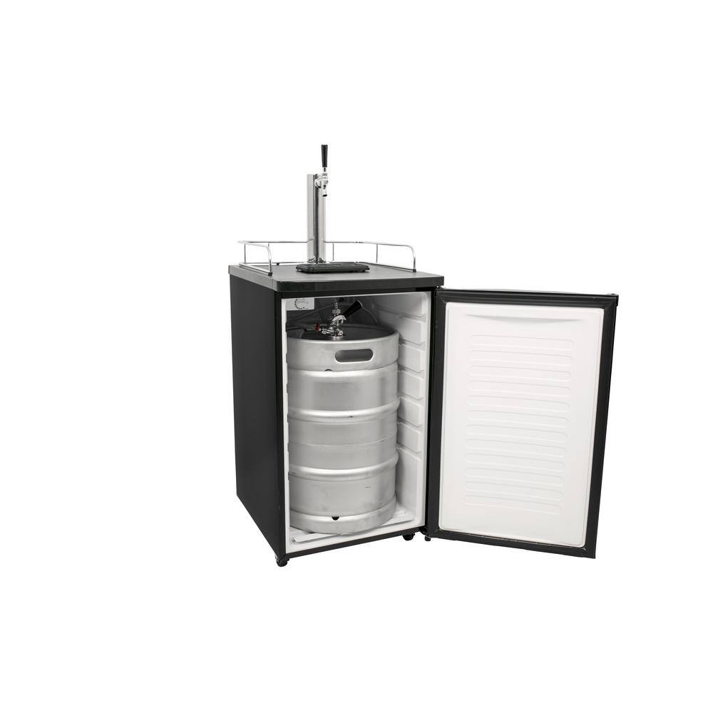 EdgeStar Single Tap 20 in. Full Size Beer Keg Dispenser in Stainless Steel KC2000