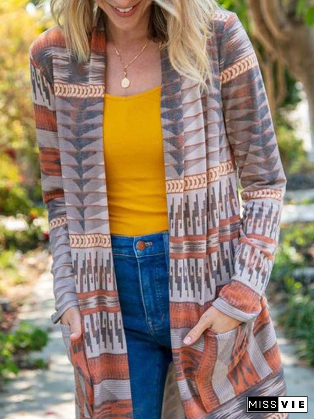 Ethnic Casual Loose Other Coat