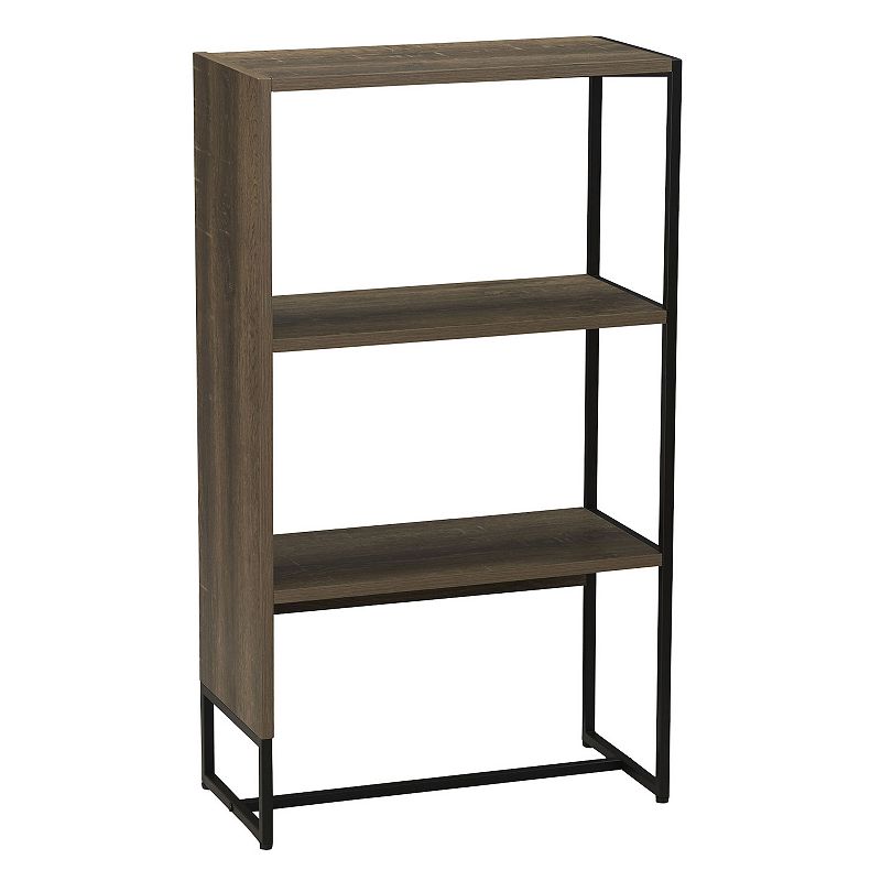 Household Essentials Modern 2-Shelf Bookcase Floor Decor