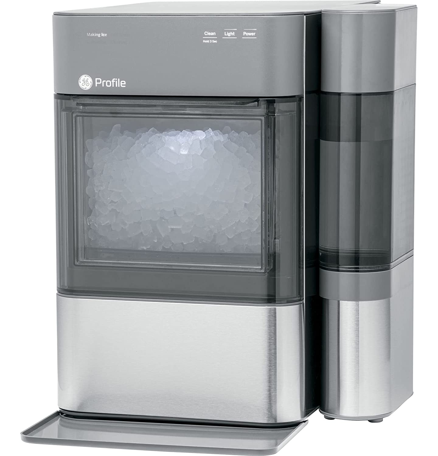 GE Profile Opal 2.0 | Countertop Nugget Ice Maker | Ice Machine with WiFi Connectivity | Smart Home Kitchen Essentials | Black Stainless