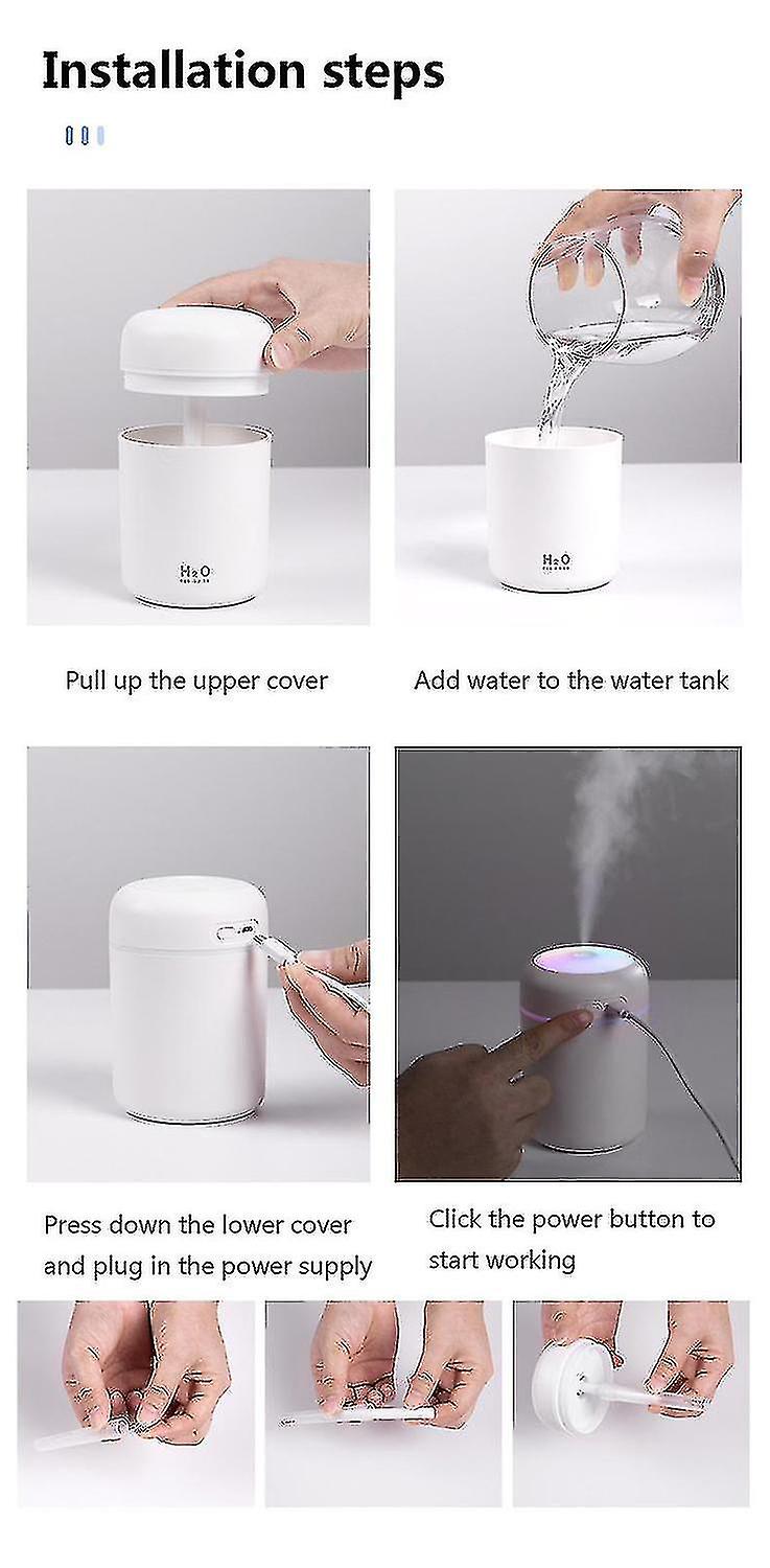 Humidifiers For Bedroom， Cool Mist Humidifier Diffuser，quiet Ultrasonic Humidifier