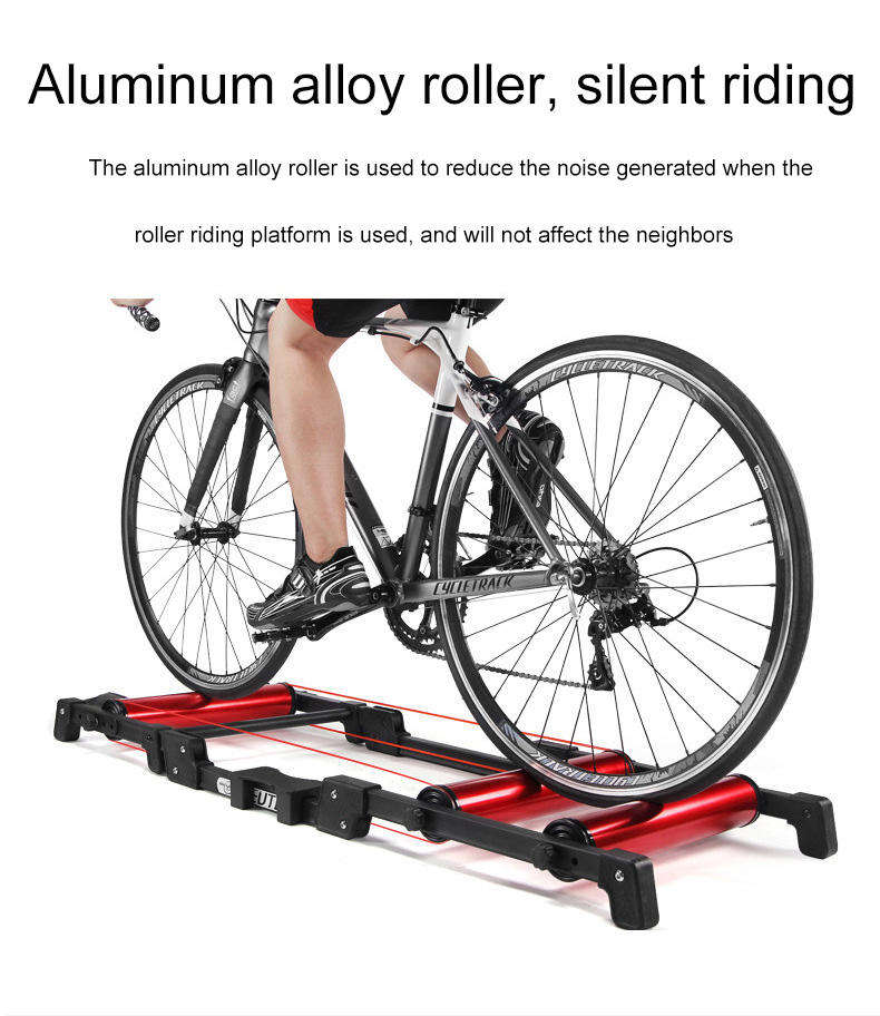 indoor Cycle Riding Bicycle Home Roller Trainer Aluminum oy Foldable Fitness Exercise Training Bike Roller Trainer