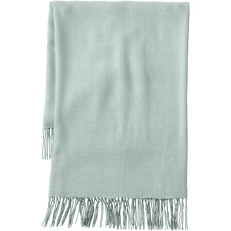 Lands' End CashTouch Herringbone Throw