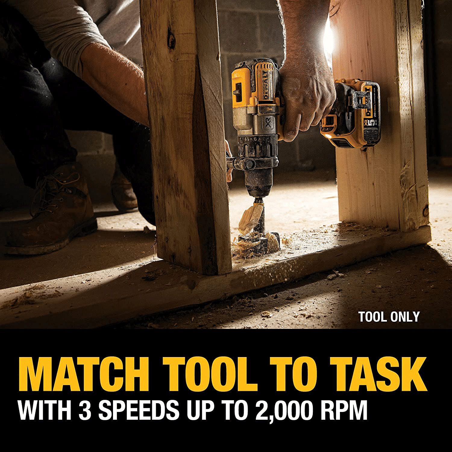 Dewalt 20-Volt MAX XR Cordless Brushless 3-Speed 1/2 in. Hammer Drill (Tool-Only)