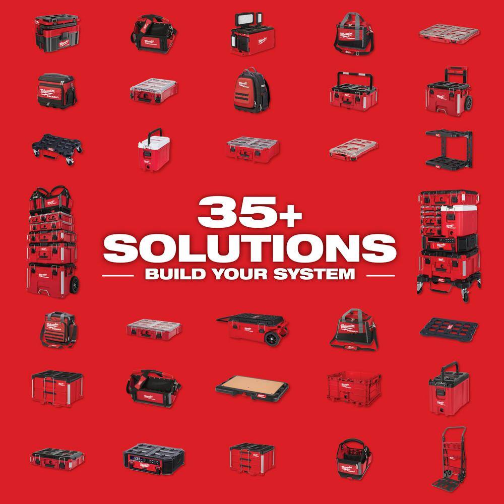 MW PACKOUT 22 in. Medium Red Tool Box with 75 lbs. Weight Capacity 48-22-8424