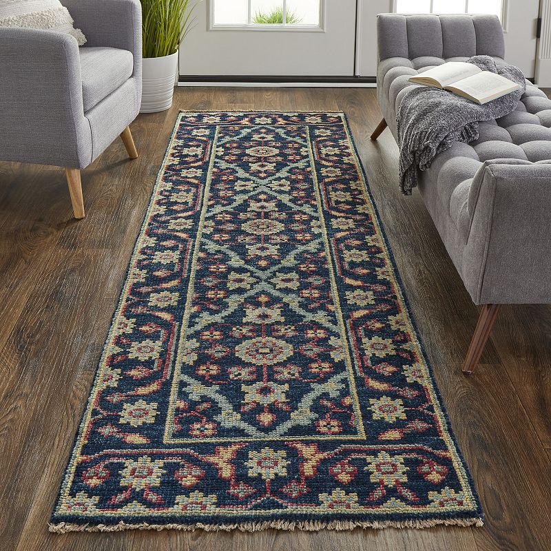 Weave and Wander Bashyr Blue Area Rug