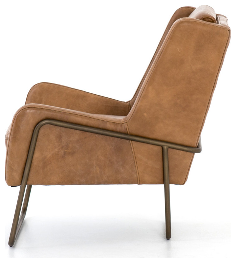 Geoffery Patina Copper Chair   Industrial   Armchairs And Accent Chairs   by Virgil Stanis Design  Houzz