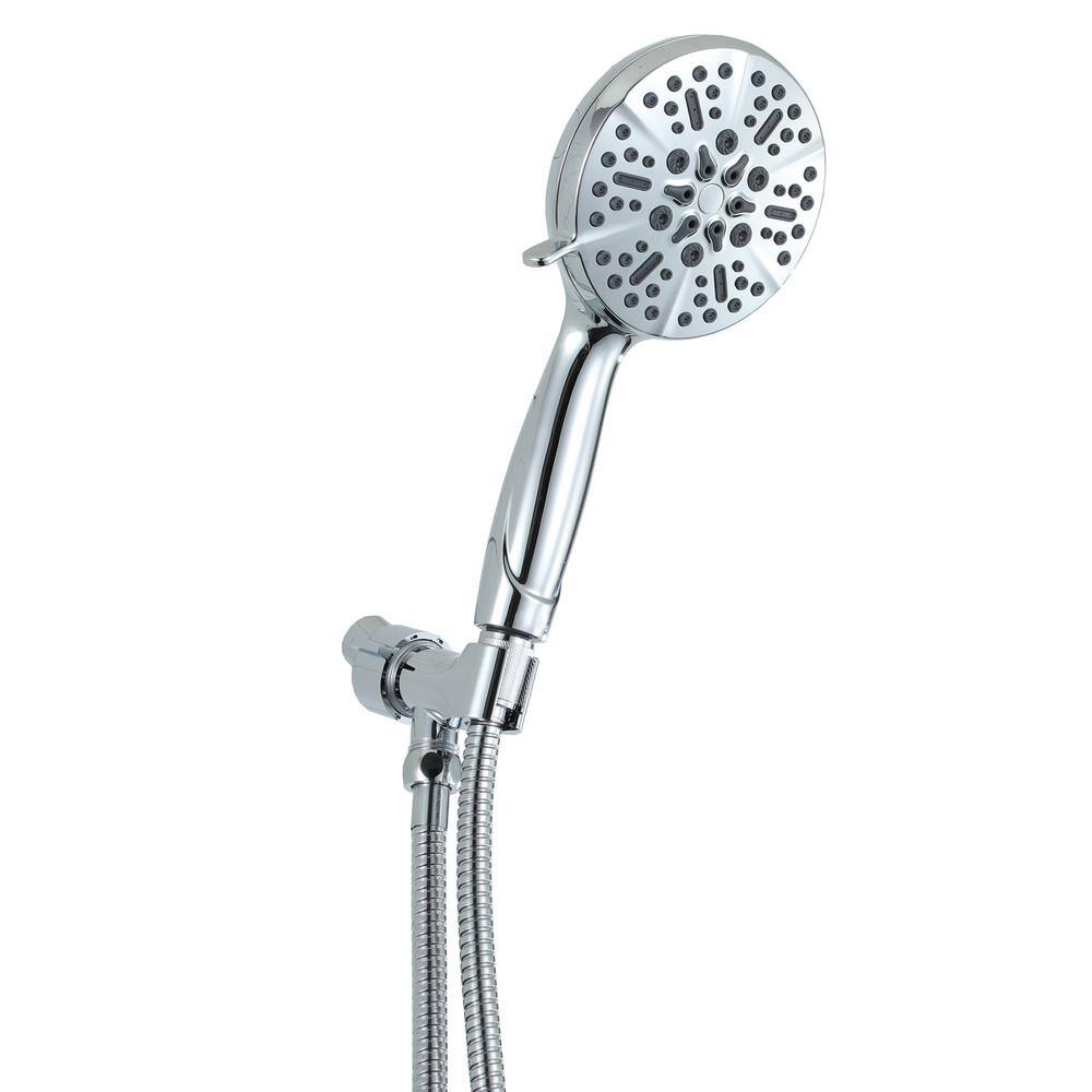 CASAINC 5-Spray Patterns with 1.75 GPM 5 in. High Pressure Wall Mount Handheld Shower Head in Chrome CASATW201-5CH