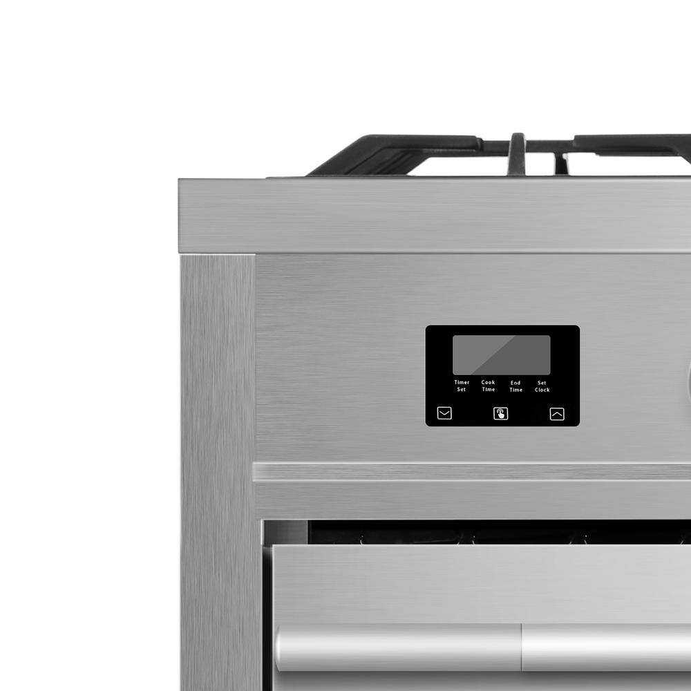 Empava 36 in. 5 Burner Slide-In Gas Range with 4.3 cu. ft. Single Oven in Stainless Steel EMP-36GR12