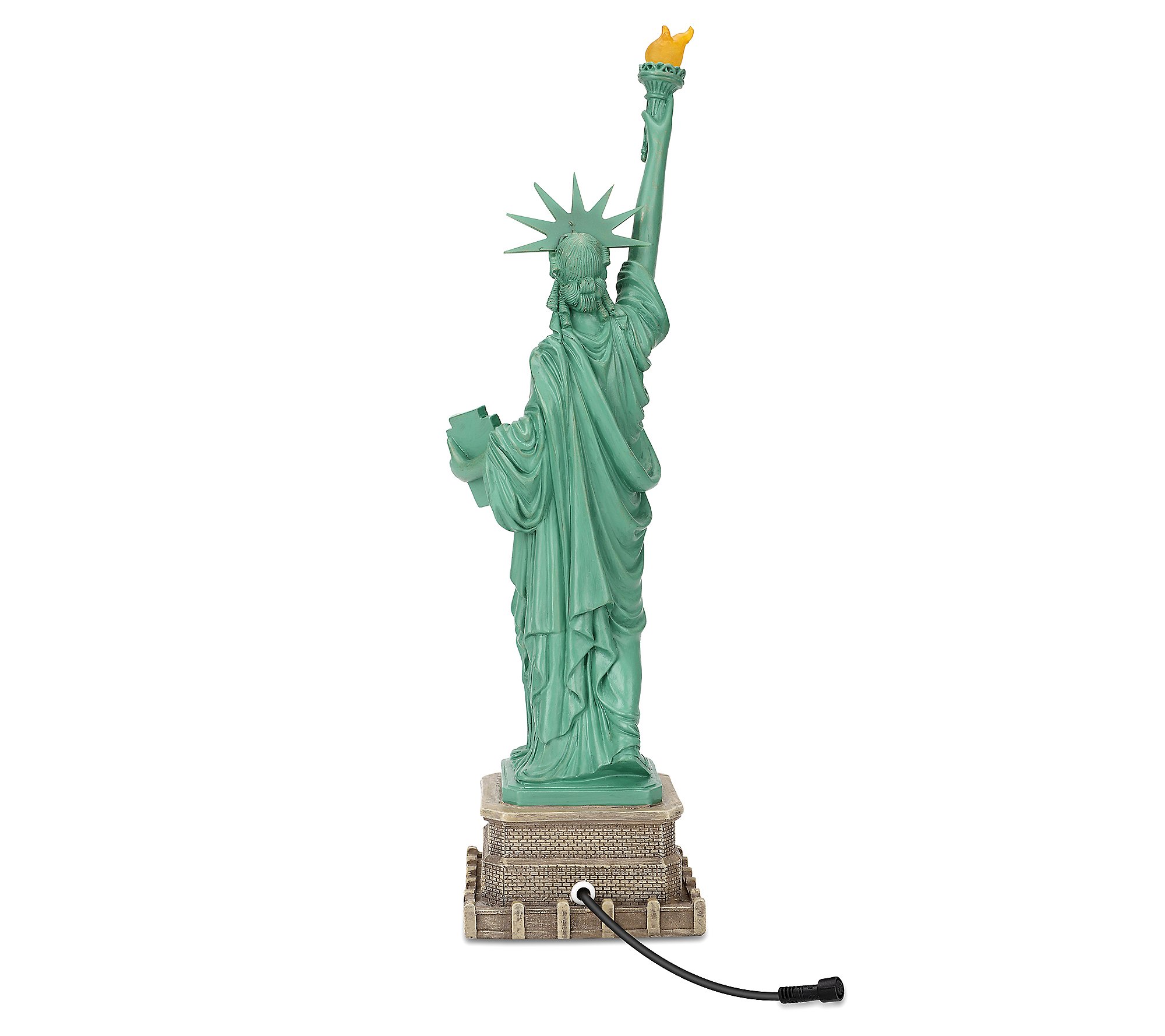 Techko Liberty Statue with Solar Spotlight