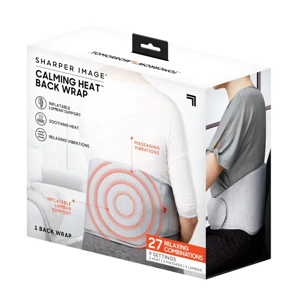 Sharper Image Calming Heat Back Wrap