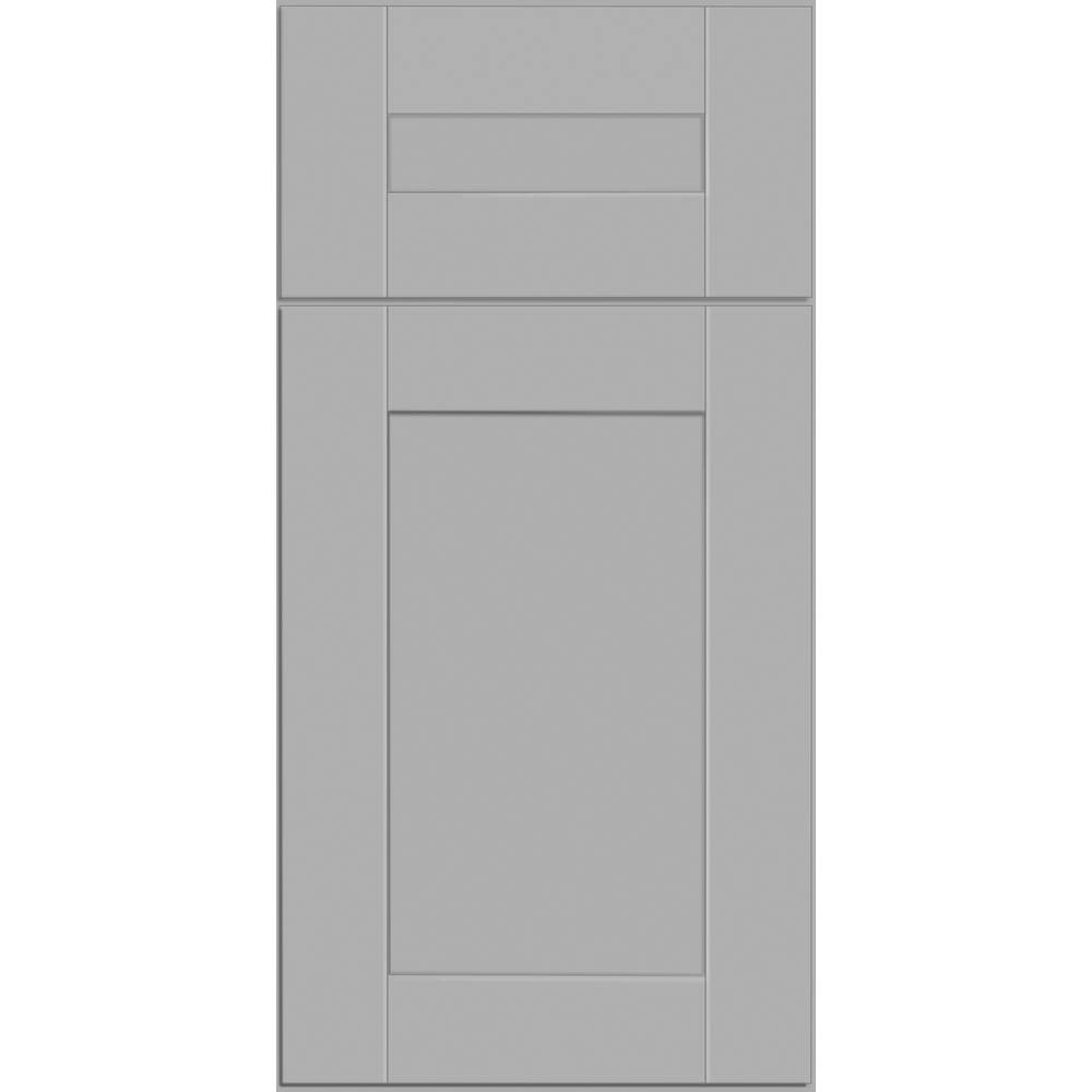 Contractor Express Cabinets Veiled Gray Shaker Assembled Plywood Wall Kitchen Cabinet with Soft Close 36 in. x 42 in. x 12 in. W3642-AVG