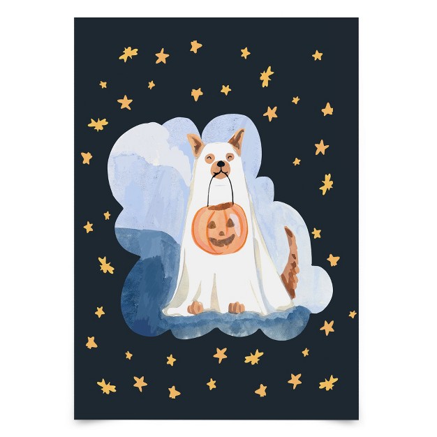 Americanflat Modern Wall Art Room Decor Ghost Dog By Sabina Fenn